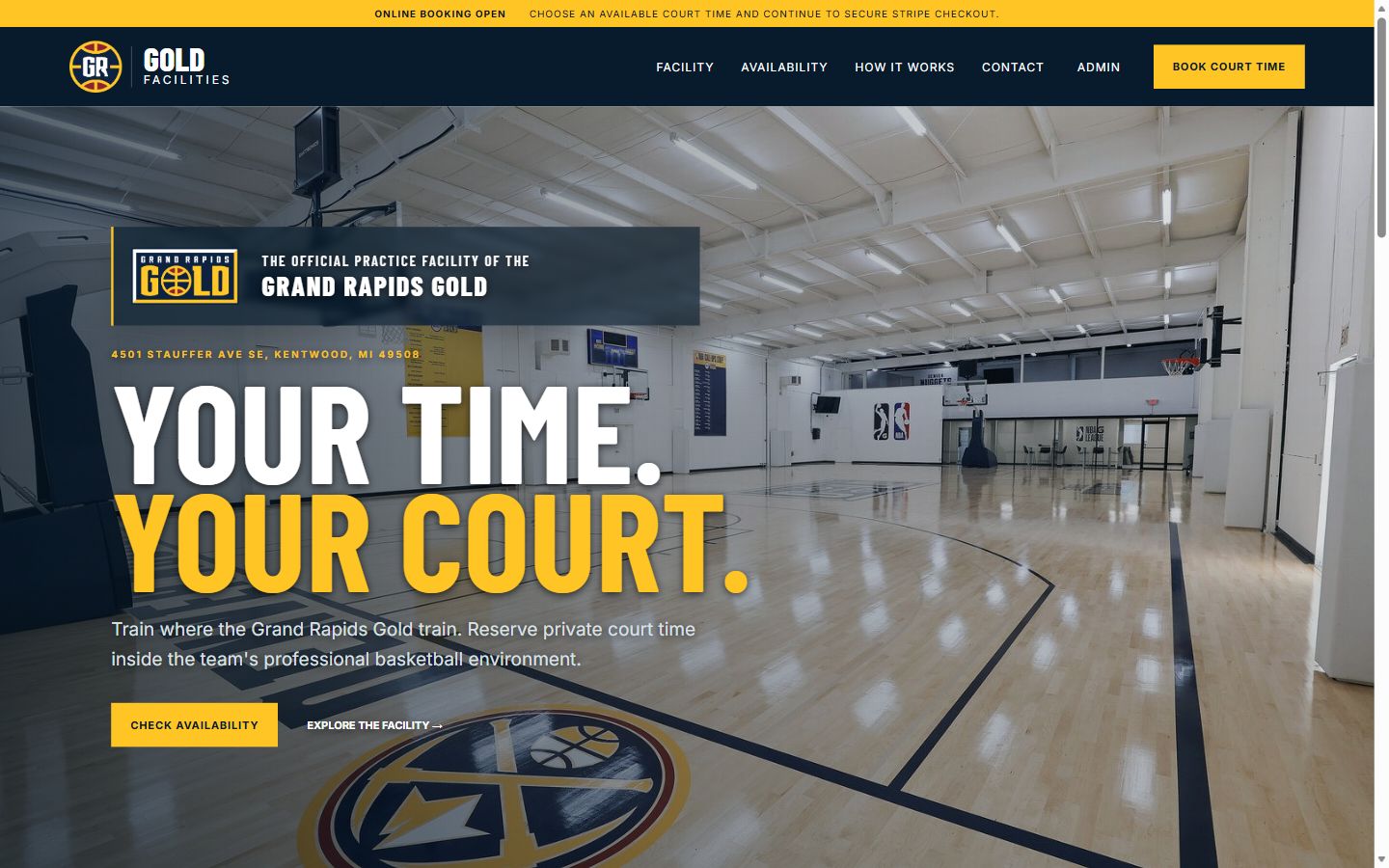 Gold Facilities website preview